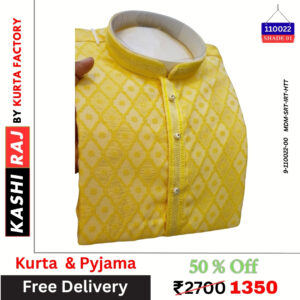 Heavy Jacquard Men’s Kurta Pyjama 110022