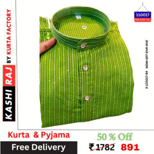 Cross Line Kurta Pyjama 110017