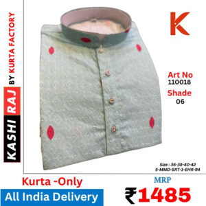 Digital Panel Print Kurta with Sequence Work 110018