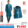 Embroidered Men Designer Kurta 110031 W