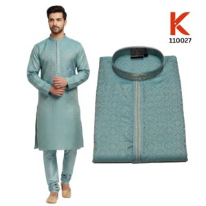 Men's Silk Blend Kurta Pyjama 110027 with Special Offer
