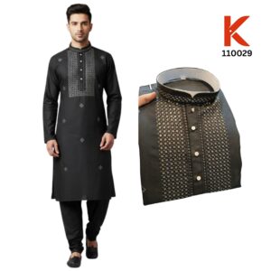 Embroidered Men Designer Kurta 110029 with Special Offer